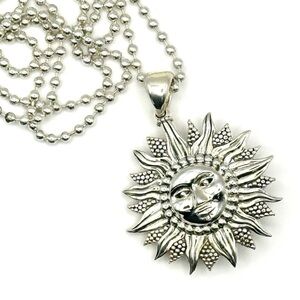 Lagos Sterling Silver Sun Pendant Necklace